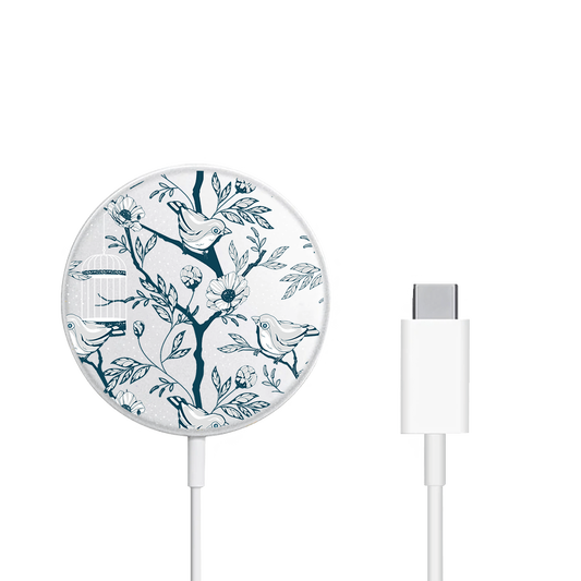 Magnetic Wireless Charger - Lovebird Monochrome