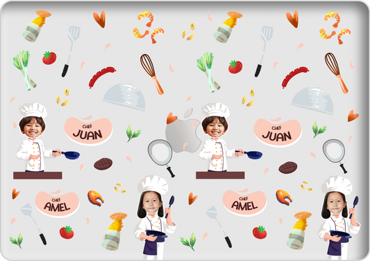 Macbook Snap Case - Face Grid Dream Chef