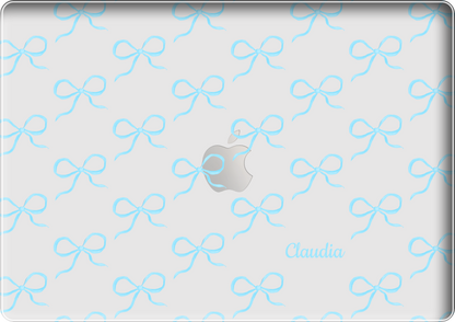 MacBook Snap Case - Coquette Blue Bow