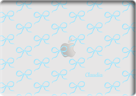 MacBook Snap Case - Coquette Blue Bow