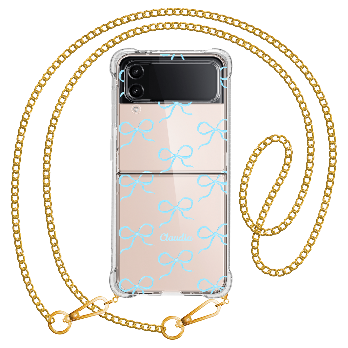 Android Flip / Fold Case - Coquette Blue Bow