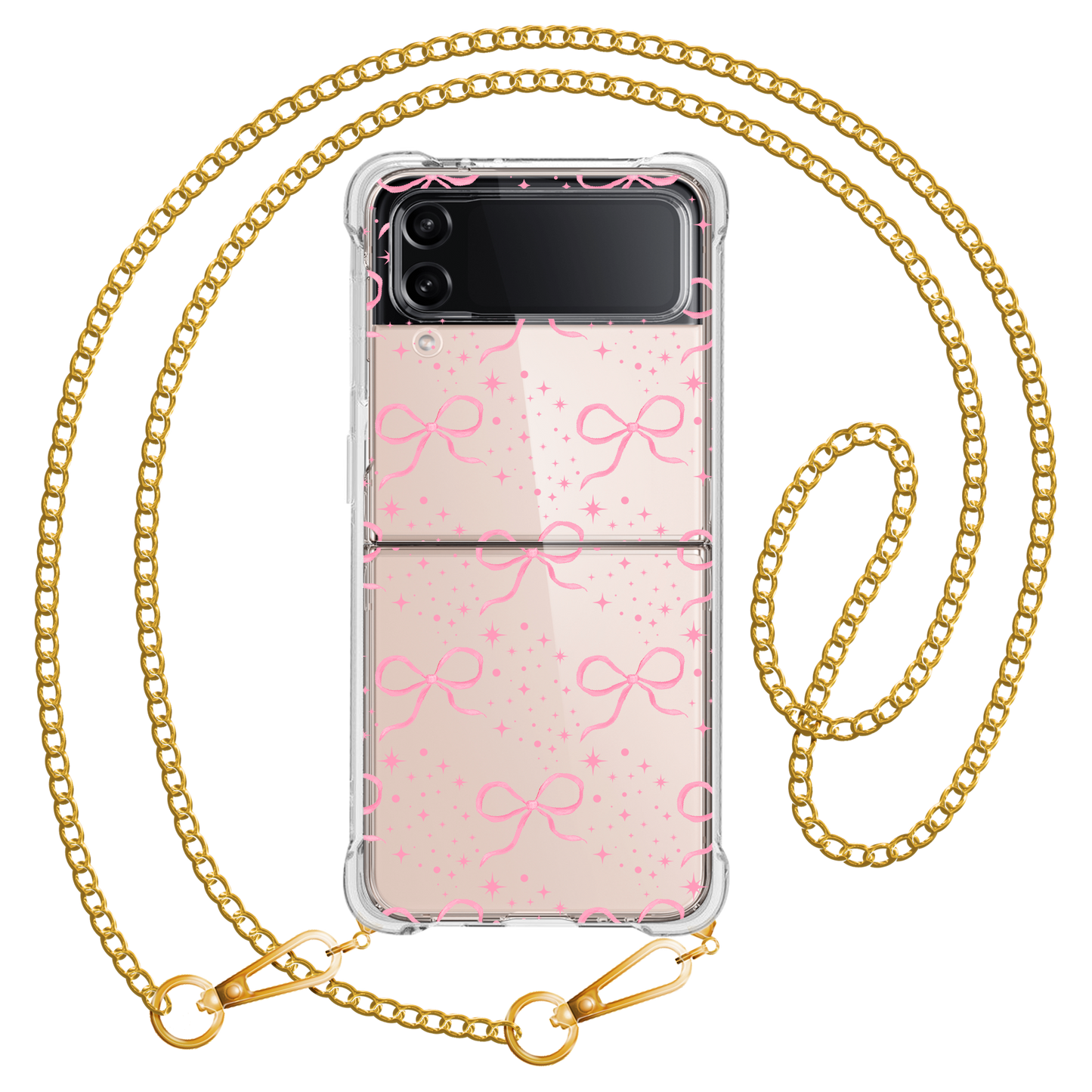 Android Flip / Fold Case - Coquette Glittery Bow