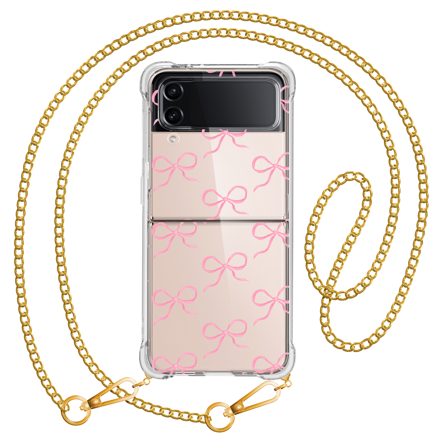 Android Flip / Fold Case - Coquette Pink Bow