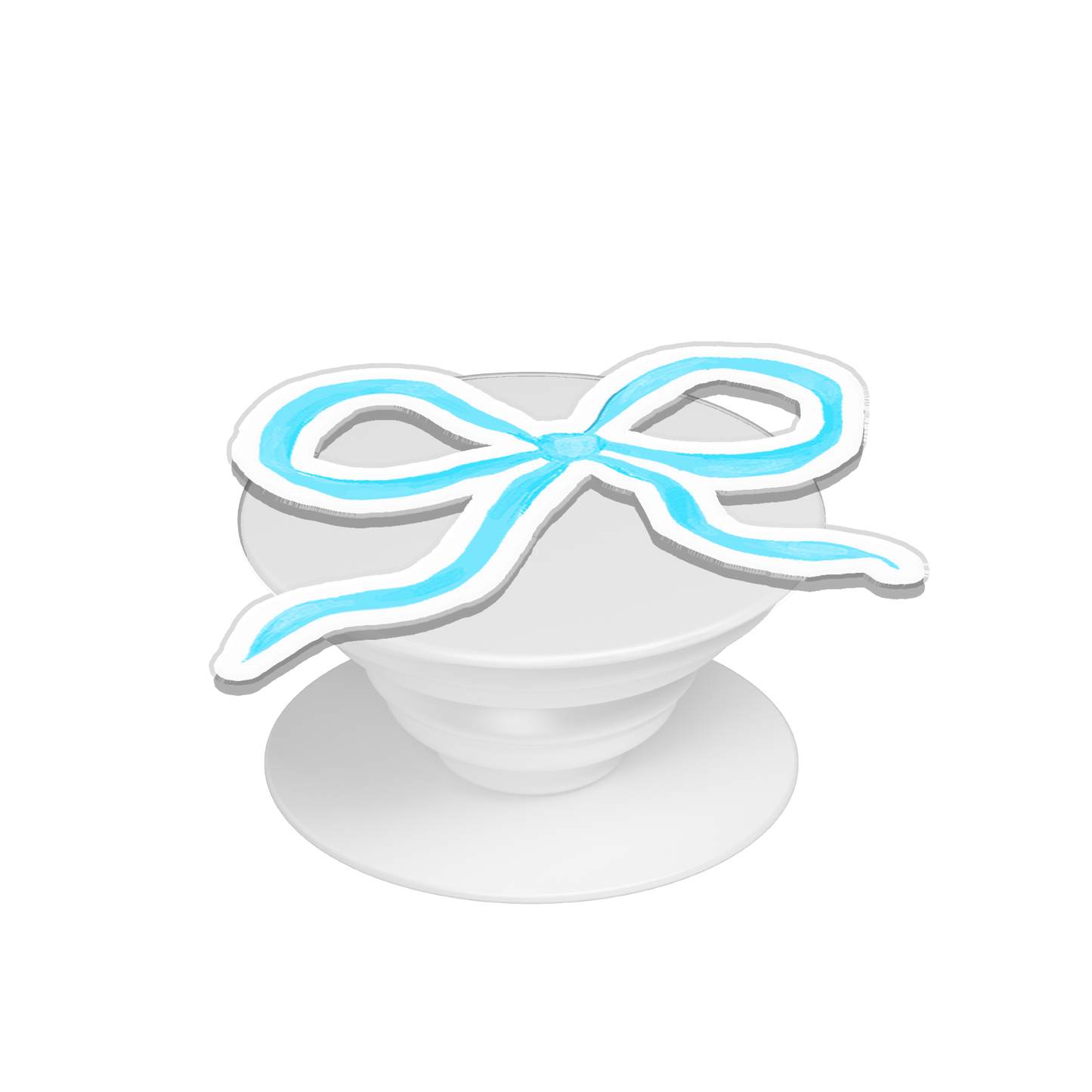 Pop Up Grip - Coquette Blue Bow