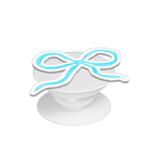 Pop Up Grip - Coquette Blue Bow