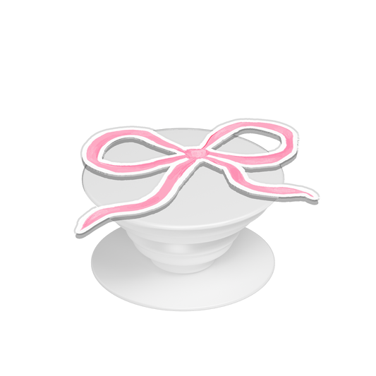 Pop Up Grip - Coquette Pink Bow