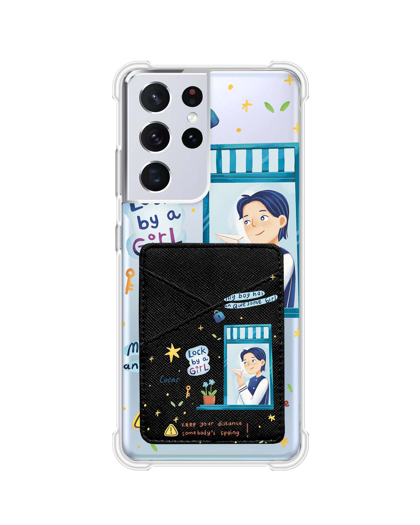 Android Phone Wallet Case - Crush Boy (Couple Case)