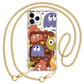 iPhone Magnetic Wallet Case - Cute Monster 1.0