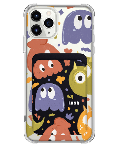 iPhone Magnetic Wallet Case - Cute Monster 1.0