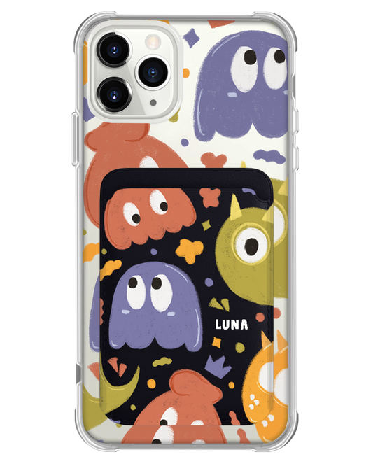 iPhone Magnetic Wallet Case - Cute Monster 1.0