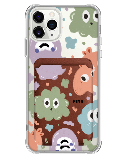 iPhone Magnetic Wallet Case - Cute Monster 2.0