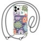 iPhone Magnetic Wallet Case - Cute Monster 2.0