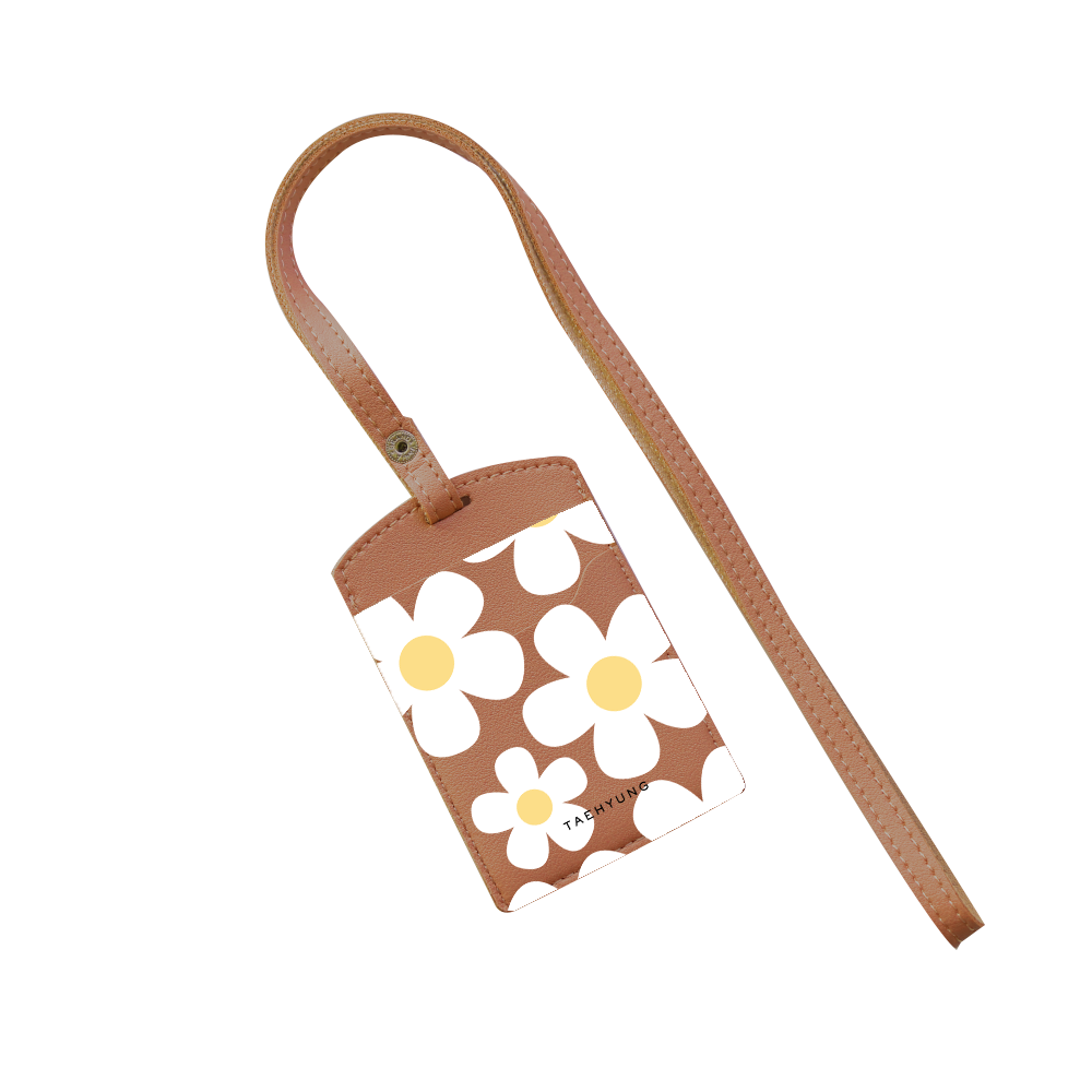 Vegan Leather Lanyard - Daisy 1.0