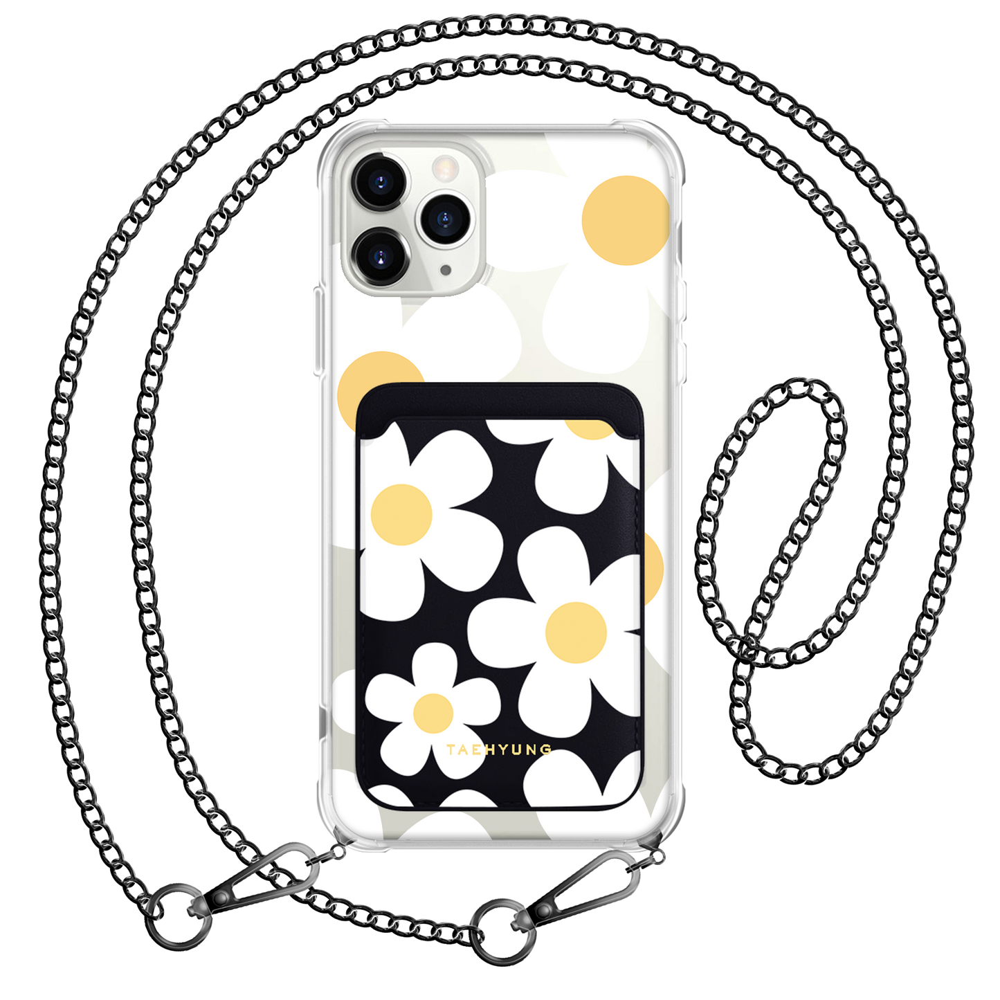 iPhone Magnetic Wallet Case - Daisy 1.0