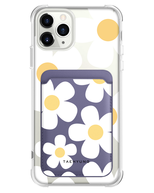 iPhone Magnetic Wallet Case - Daisy 1.0