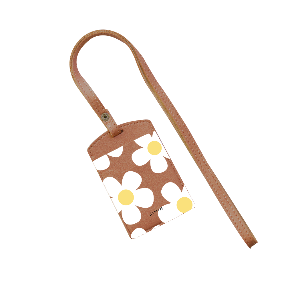 Vegan Leather Lanyard - Daisy 4.0