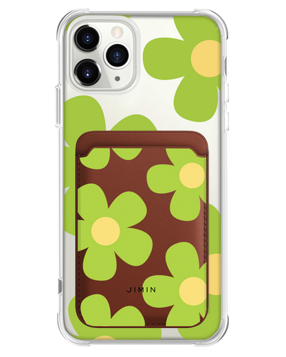 iPhone Magnetic Wallet Case - Daisy Bloom