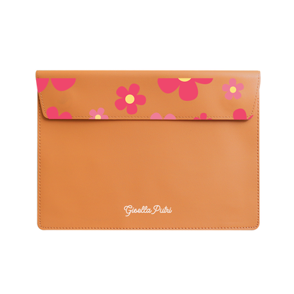 Vegan Leather Sleeve - Daisy Blush