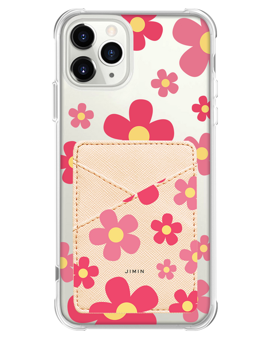 iPhone Phone Wallet Case - Daisy Blush