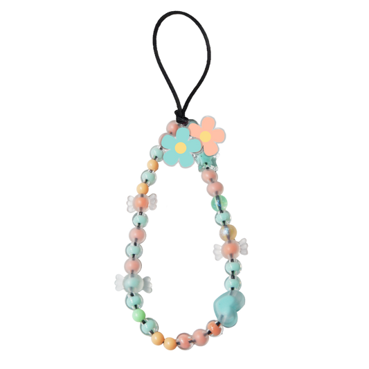 Beaded Strap with Acrylic Charm - Daisy Daze