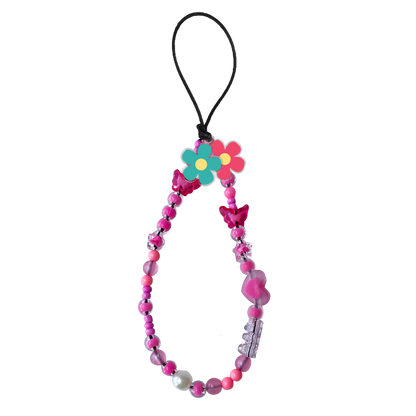 Beaded Strap with Acrylic Charm - Daisy Delight 2.0