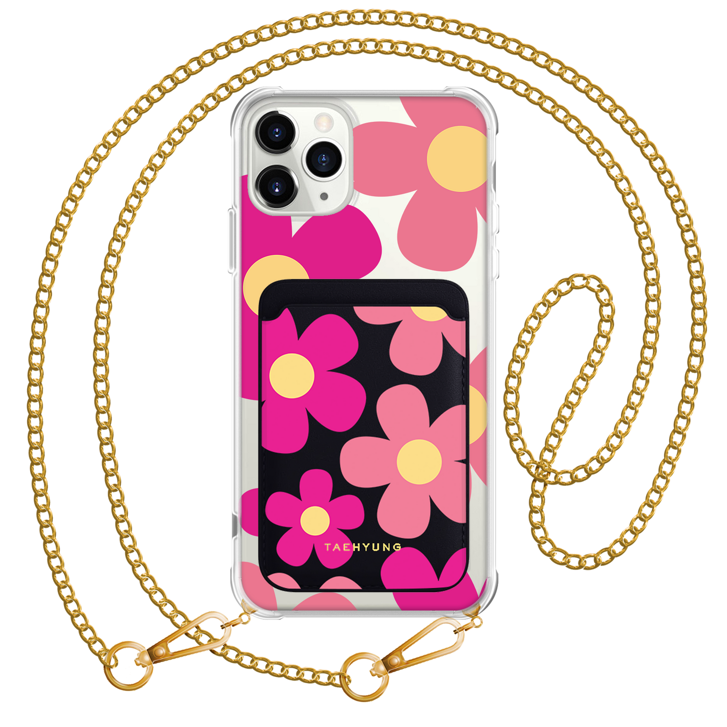 iPhone Magnetic Wallet Case - Daisy Delight