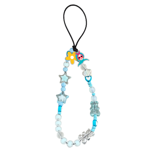 Beaded Strap with Acrylic Charm - Daisy Faces 1.0