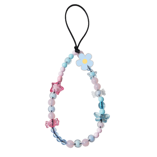 Beaded Strap with Acrylic Charm - Daisy Fresh