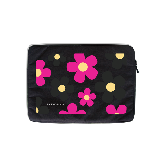 Universal Laptop Pouch - Daisy Hot Pink