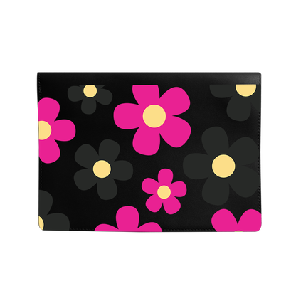 Vegan Leather Sleeve - Daisy Hot Pink