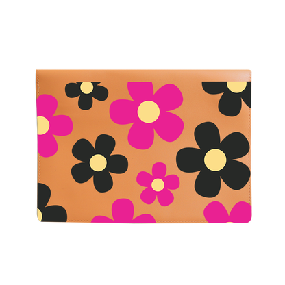 Vegan Leather Sleeve - Daisy Hot Pink