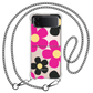 Android Flip / Fold Case - Daisy Hot Pink