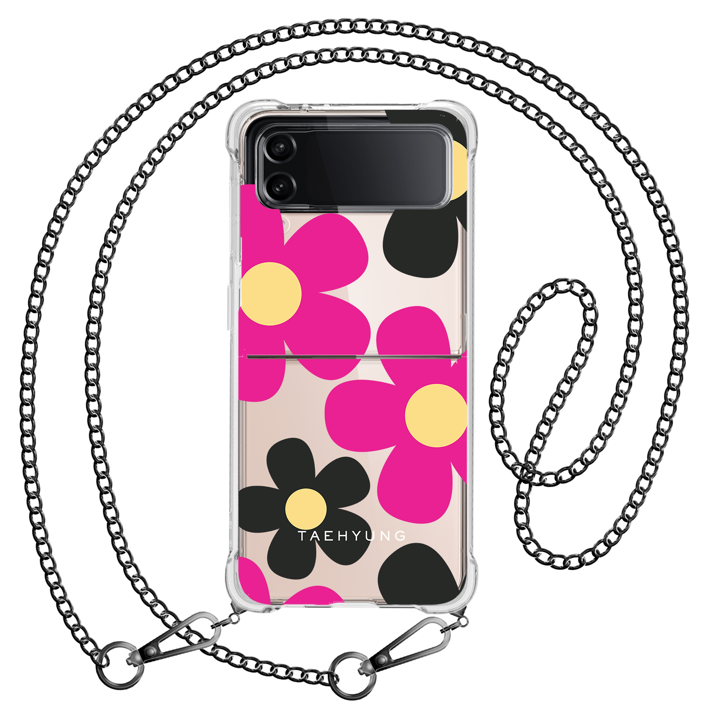 Android Flip / Fold Case - Daisy Hot Pink