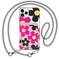 iPhone Magnetic Wallet Case - Daisy Hot Pink