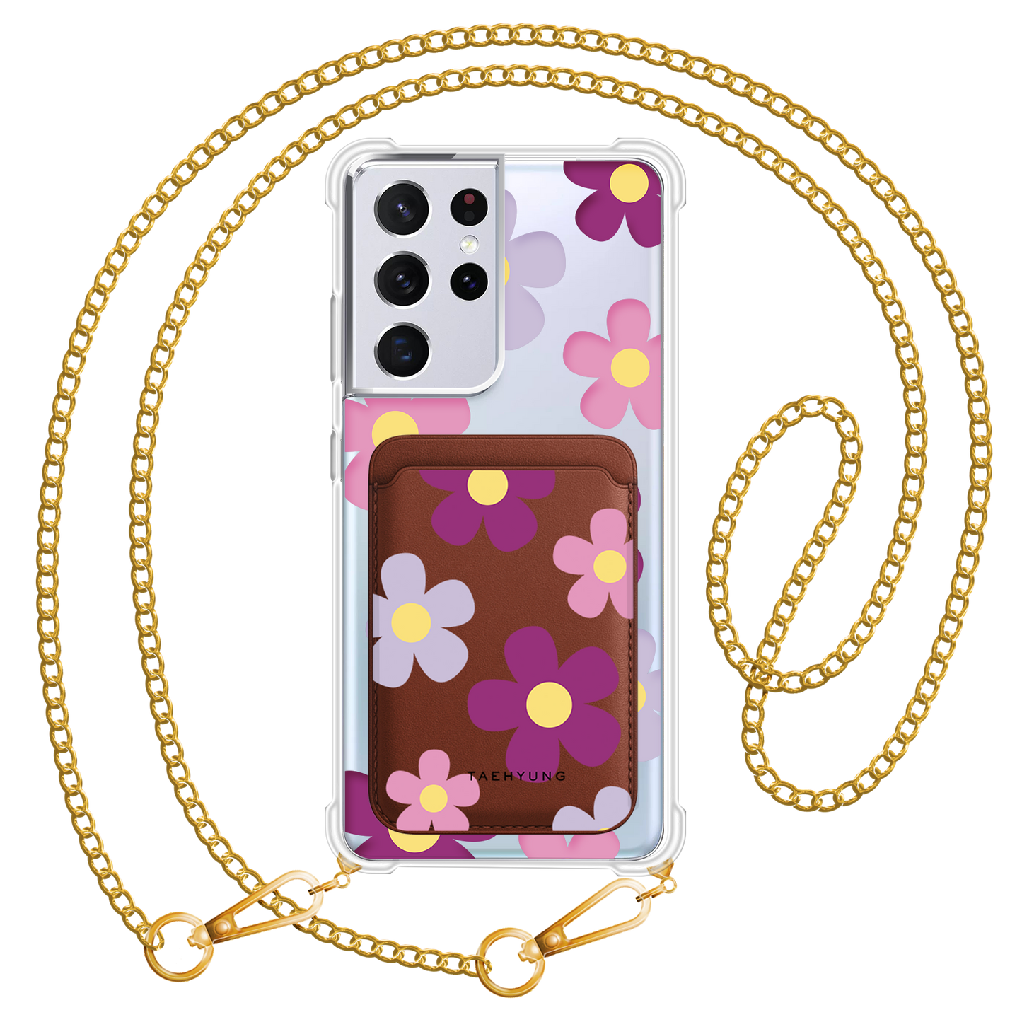 Android Magnetic Wallet Case - Daisy Paradise