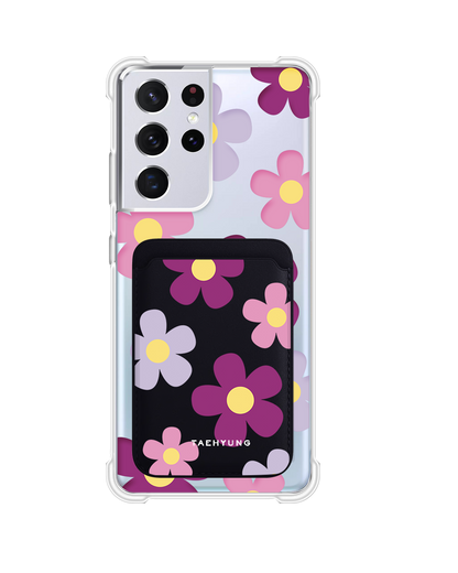 Android Magnetic Wallet Case - Daisy Paradise