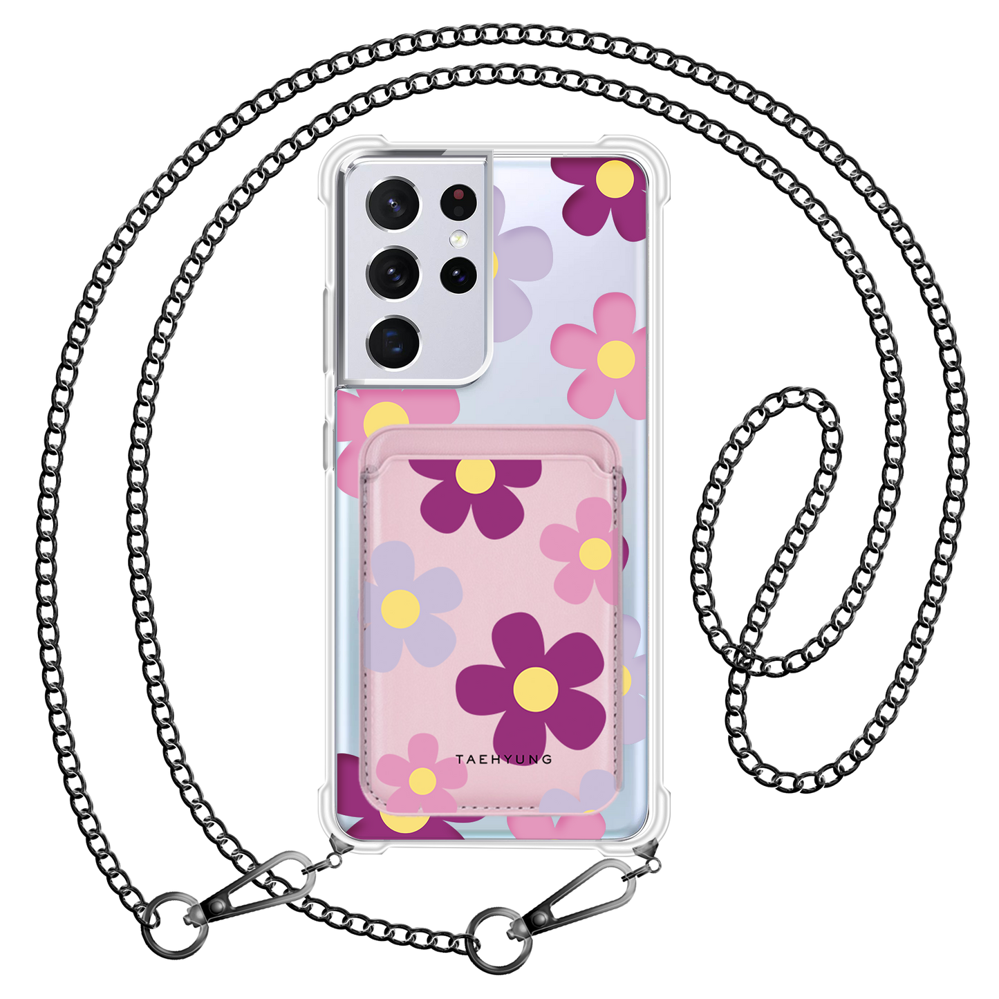 Android Magnetic Wallet Case - Daisy Paradise