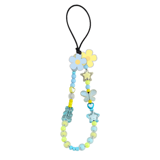 Beaded Strap with Acrylic Charm - Daisy Love