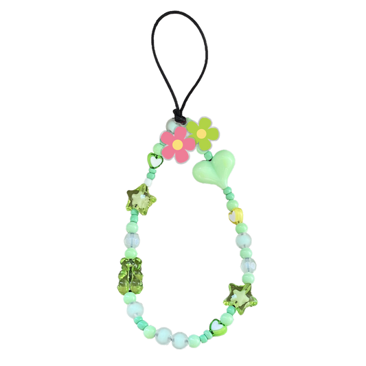 Beaded Strap with Acrylic Charm - Daisy Wild