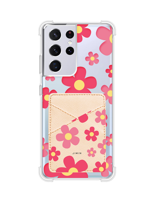 Android Phone Wallet Case - Daisy Blush