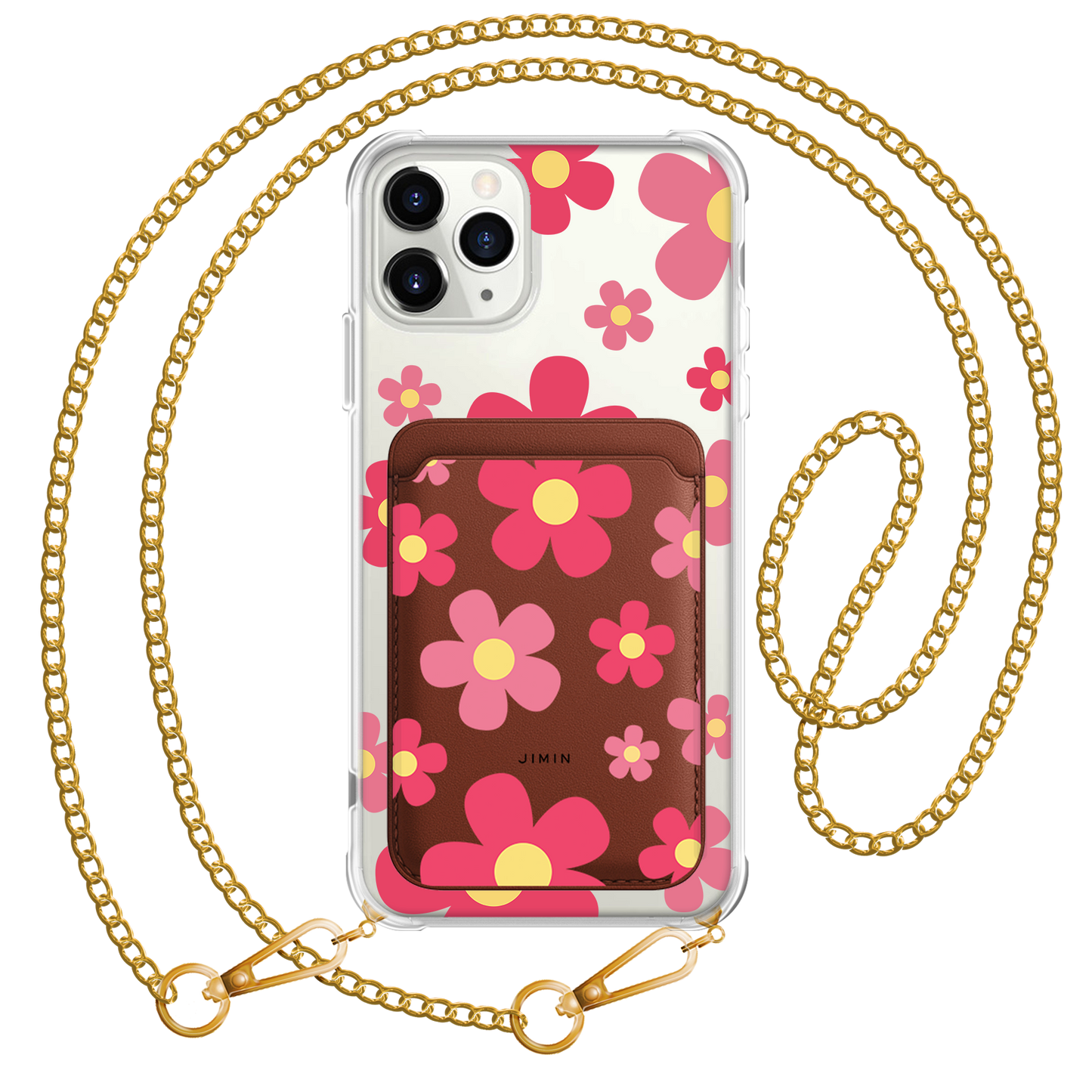 iPhone Magnetic Wallet Case - Daisy Blush