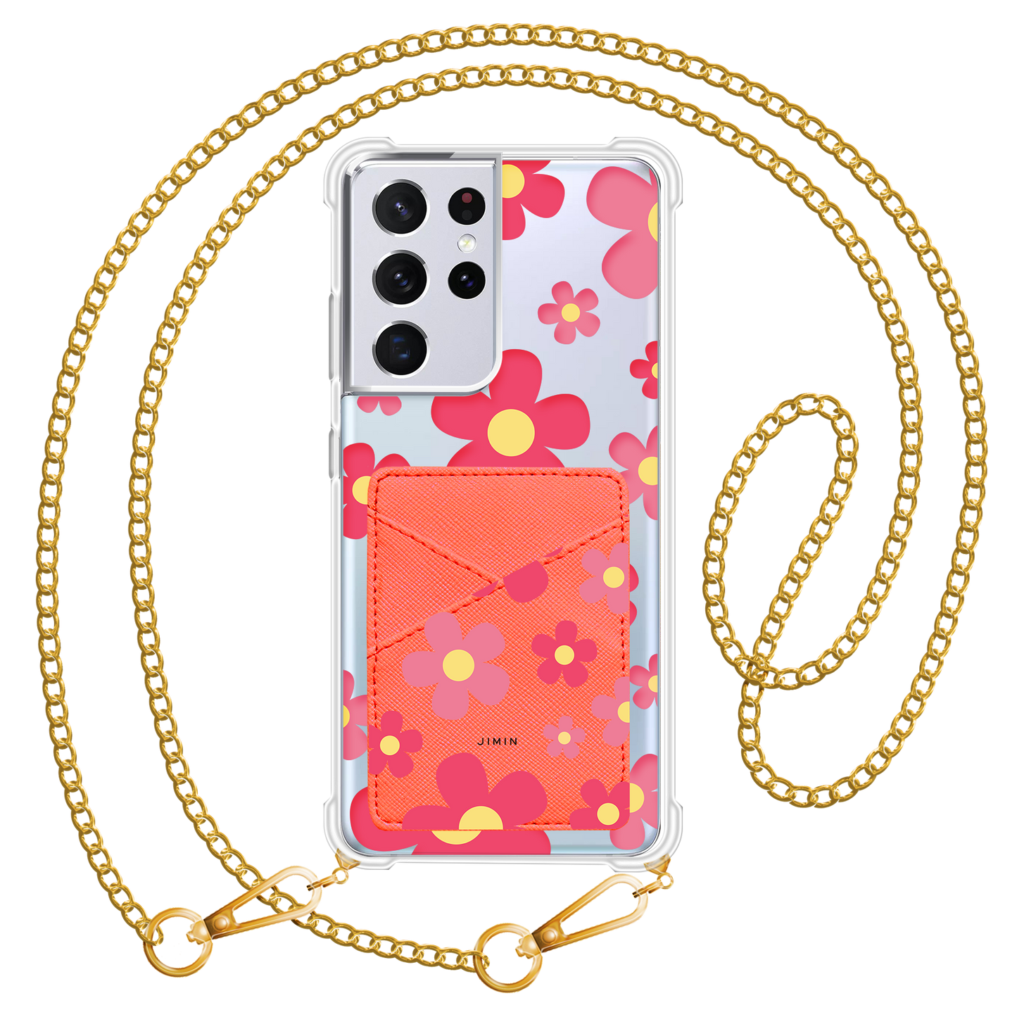 Android Phone Wallet Case - Daisy Blush