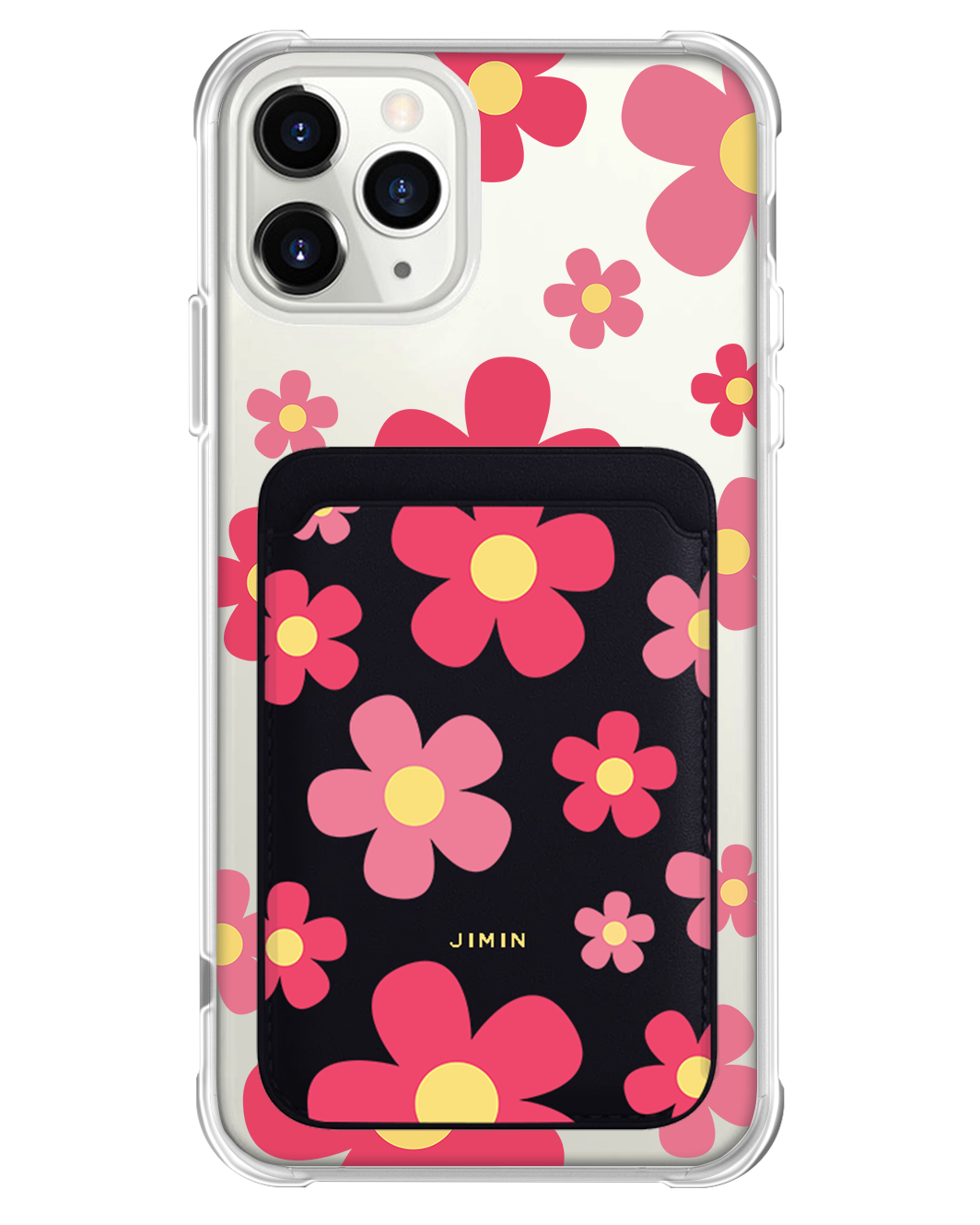 iPhone Magnetic Wallet Case - Daisy Blush