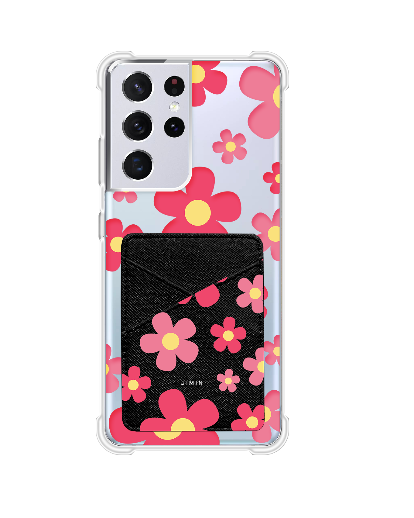 Android Phone Wallet Case - Daisy Blush