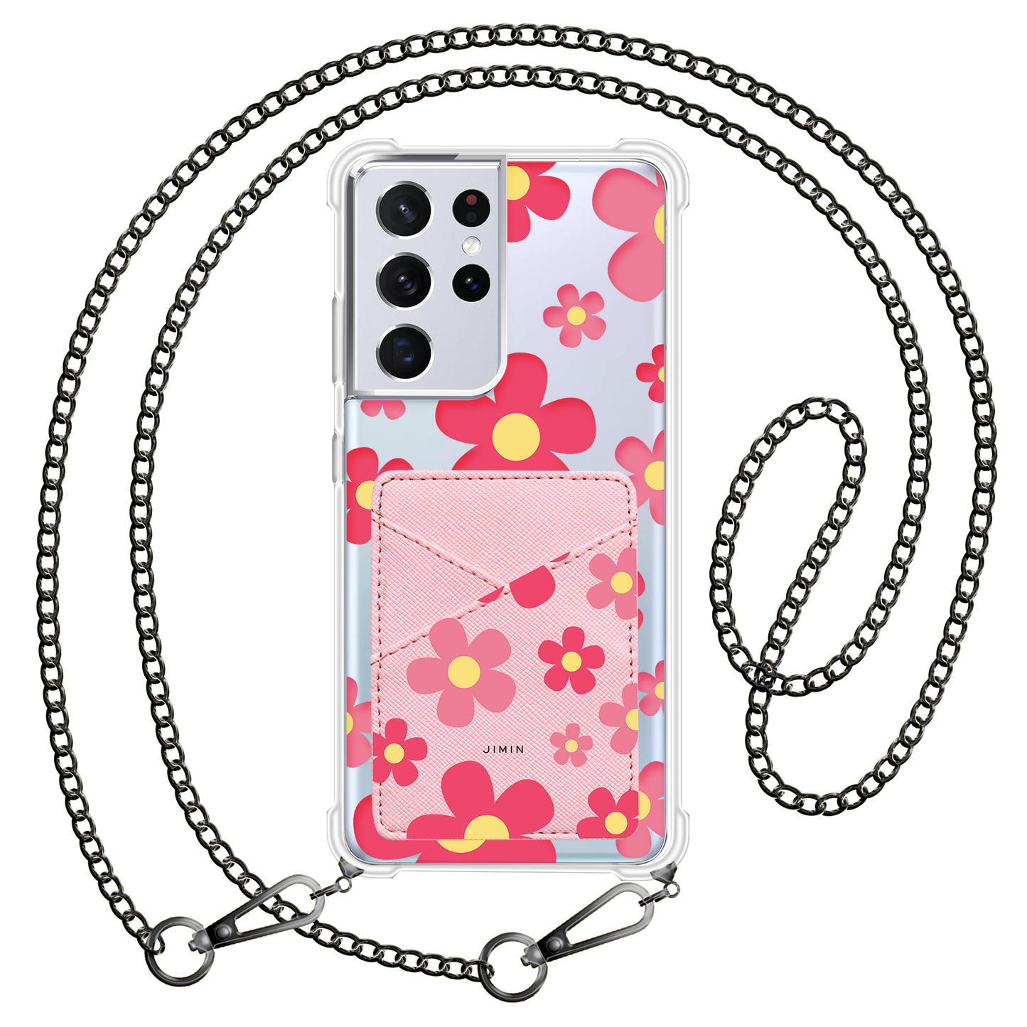 Android Phone Wallet Case - Daisy Blush