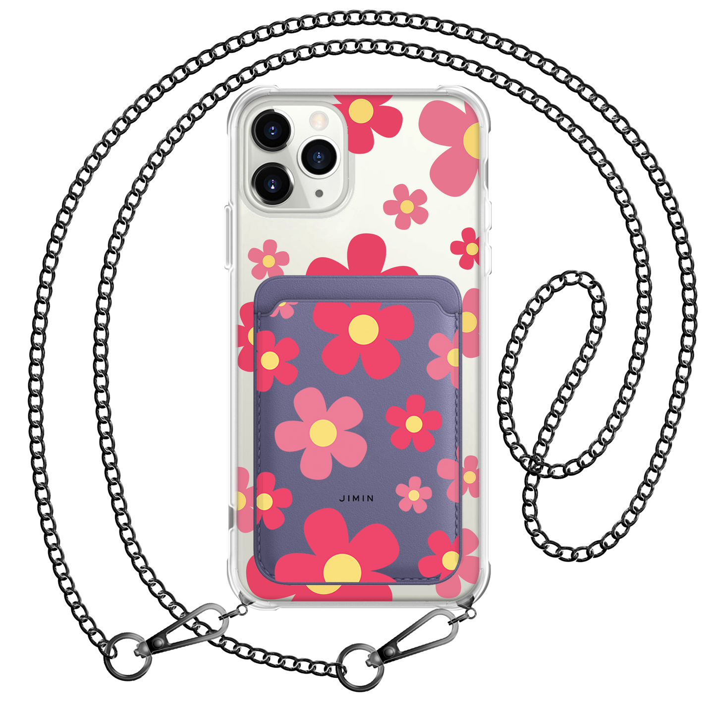 iPhone Magnetic Wallet Case - Daisy Blush