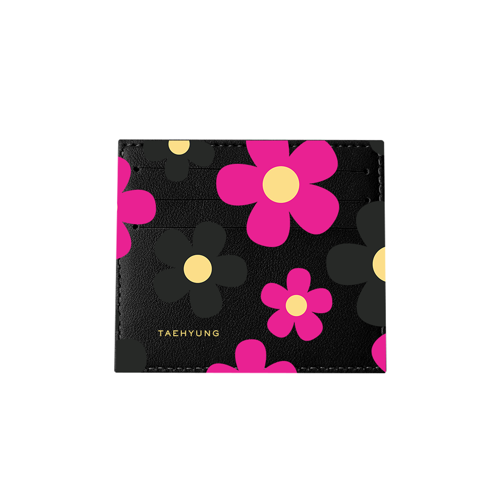 6 Slots Card Holder - Daisy Hot Pink