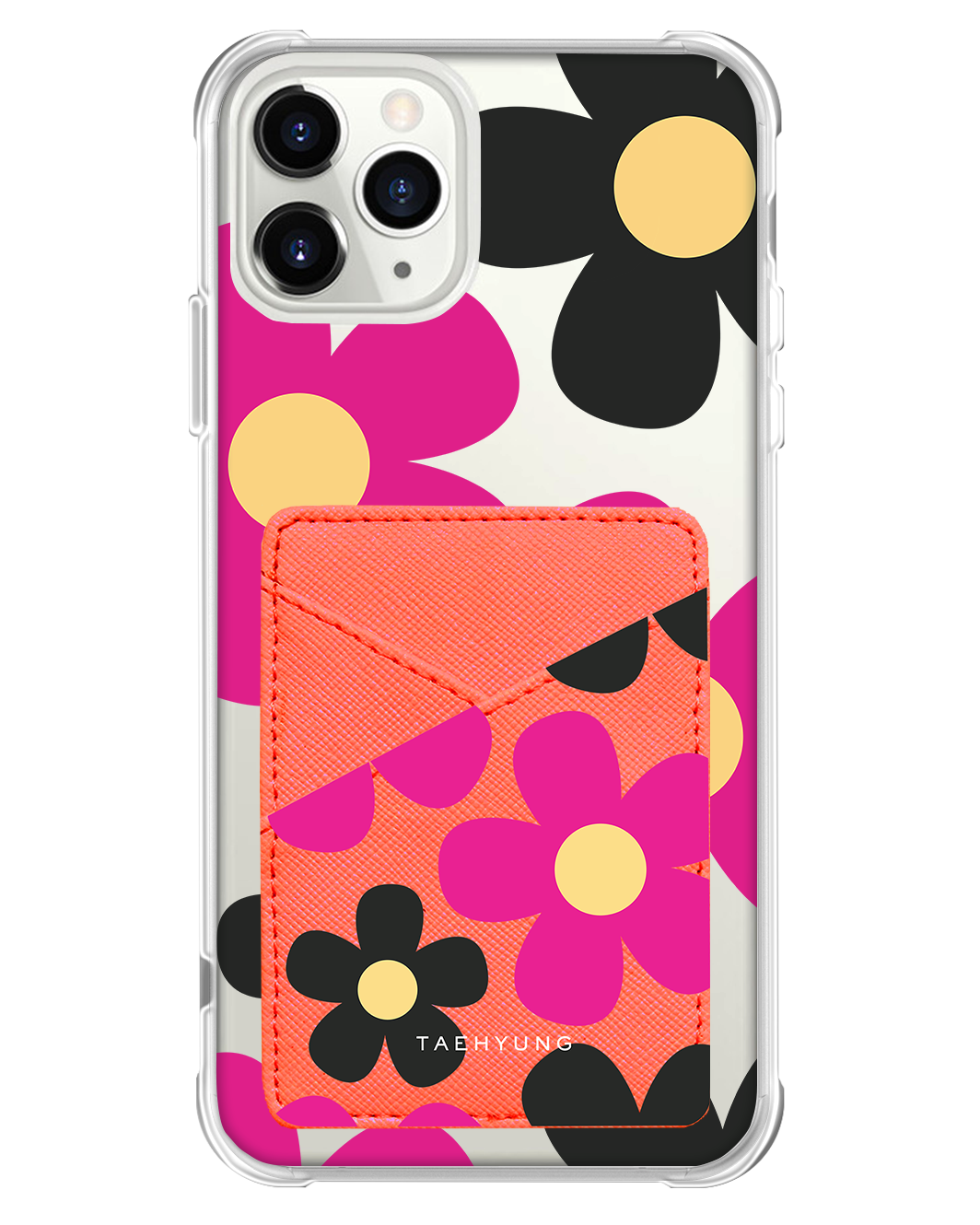 iPhone Phone Wallet Case - Daisy Hot Pink