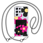 Android Phone Wallet Case - Daisy Hot Pink