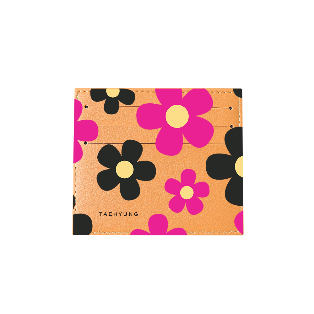 6 Slots Card Holder - Daisy Hot Pink